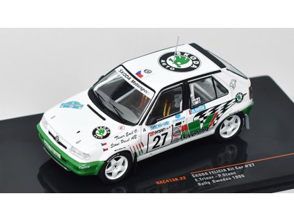Škoda Felicia Kit Car #27 Rally Sweden 1995 Triner/Stanc 1:43 - IXO Models  Škoda Felicia Kit Car No.27 Rally Sweden 1995 Triner/Stanc - kovový model auta