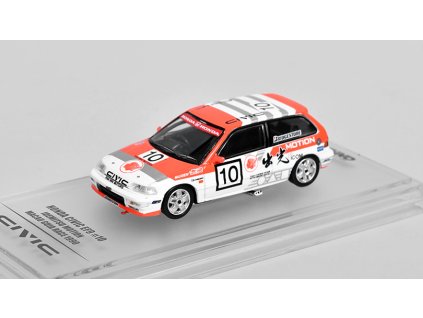 Honda Civic EF9 #10 Idemitsu Motion Macau Guia Race 1990 1:64 - INNO Models  Honda Civic EF9 No.10 Idemitsu Motion Macau Guia Race 1990 - kovový model auta