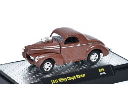 Willys Coupe Gasser 1941 1:64 - M2 Machines  Willys Coupe Gasser 1941 - kovový model auta