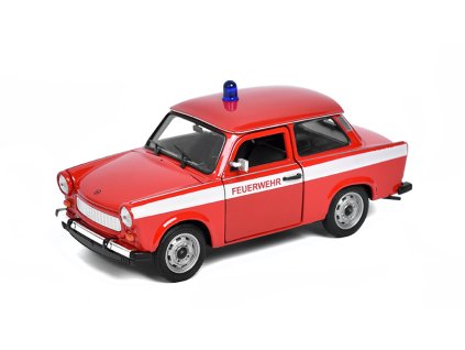 Trabant 601 Hasiči 1:24 - Welly  Trabant 601 Feuerwehr - kovový model auta