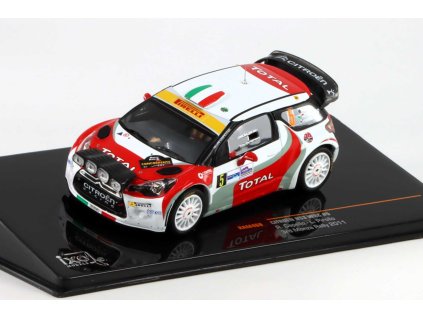 Citroen DS3 WRC #5 3rd Monza Rally 2011 R.Capello L.Pirollo 1:43 - IXO Models  Citroen DS3 - kovový model