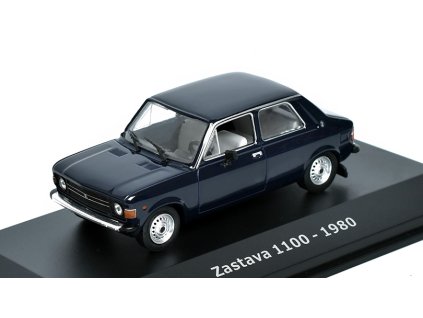 Zastava 1100 1980 1:43 - Hachette časopis s modelem  Zastava 1100 1980 - kovový model auta