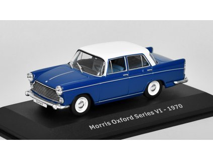 Morris Oxford Series VI - 1970 1:43 - Hachette časopis s modelem  Morris Oxford Series 6 1970 - kovový model auta