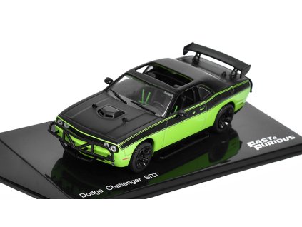 Dodge Challenger SRT Fast & Furious - 1:43 DeAgostini časopis s modelem  Dodge Challenger SRT Rychle a Zběsile - kovový model auta