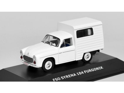 FSO Syrena 104 1:43 - Legendární automobily minulé éry časopis s modelem #154  FSO Syrena 104 Furgonik  - kovový model auta