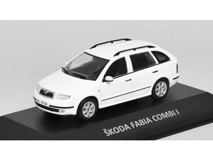 Škoda Fabia Combi I 2000 1:43 Kaleidoskop slavných vozů časopis s modelem #49  Škoda Fabia Combi 1 2000 - DeAgostini - kovový model auta