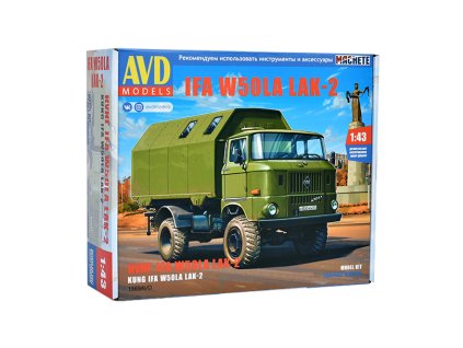 IFA W50LA LAK-2 KUNG 1:43 - AVD  IFA W 50 LA LAK2 KUNG - stavebnice AVD