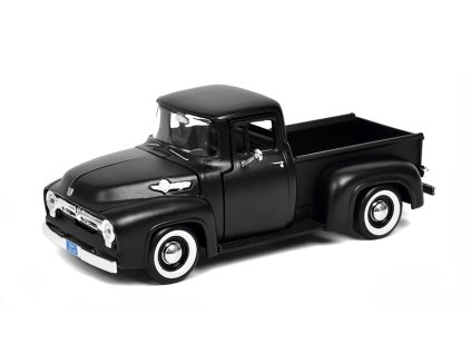 Ford F-100 Pick Up 1956 černá matná 1:24 - MOTORMAX  Ford Pick-Up - kovový model