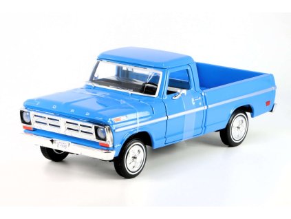 Ford F-100 Pick-Up 1972 modrá 1:24 - MOTORMAX  Ford F-100 - kovový model
