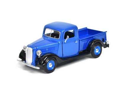 Ford Pick-Up 1937 modrá 1:24 - MOTORMAX  Ford Pick Up - kovový model