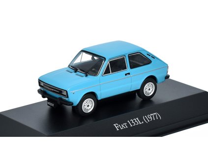 Fiat 133L 1977 1:43 - časopis s modelem  Fiat-133L ( Fiat 133 ) - 1977 - kovový model auta