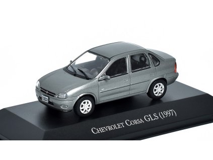 Chevrolet Corsa ( OPEL Corsa ) GLS 1997 1:43 - DeAgostini časopis s modelem  Chevrolet Corsa GLS 1997 - kovový model auta