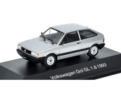 Volkswagen Gol GL 1.8 1993 1:43 - časopis s modelem  VW Gol GL 1.8 1993 - kovový model auta