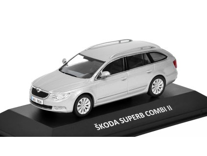 Škoda Superb Combi II 2009 1:43 - Kaleidoskop slavných vozů časopis s modelem #50  Škoda Superb Combi 2 2009 - DeAgostini - kovový model auta
