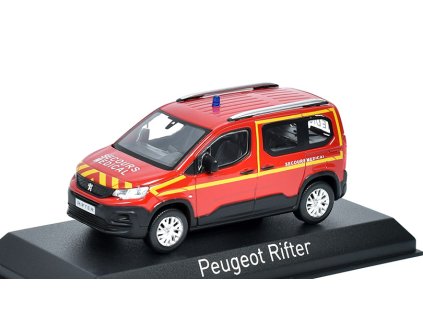 Peugeot Rifter 2019 Hasiči Zdravotnická Záchranná Služba 1:43 - NOREV  Peugeot Rifter 2019 Pompiers Secours Medical - kovový model auta