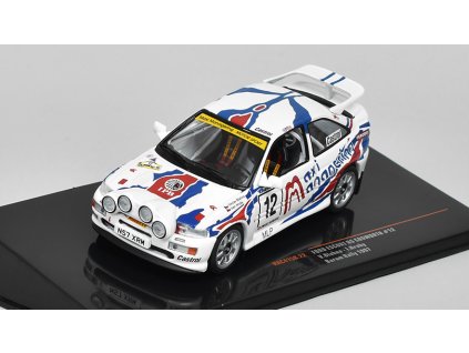 Ford Escort RS Cosworth #12 Rallye Bohemia 1997 Blahna/Hruby 1:43 - IXO Models  Ford Escort RS Cosworth No.12 Rallye Bohemia 1997 Blahna/Pelc - kovový model auta