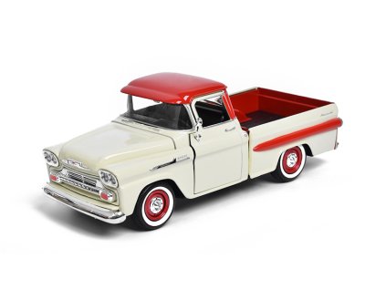 Chevrolet Apache Fleetside Pick Up 1958 1:24 - MOTORMAX  Chevy Apache Fleetside Pick-Up 1958 - kovový model auta