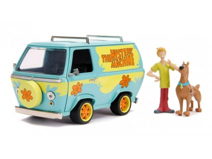 The Mystery Machine s figurkami Sheggy a Scooby Doo 1:24 - Jada Toys  The Mystery Van s figurkami Sheggy a Scooby Doo 1/24