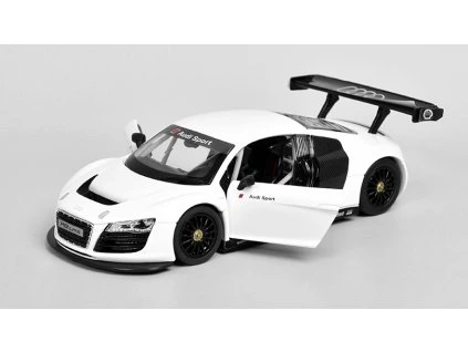 Audi R8 LMS bilá 1:24 - Rastar  Audi R8 - kovový model