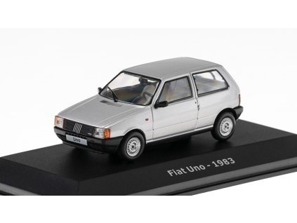 Fiat Uno 1983 1:43 - Hachette časopis s modelem  Fiat Uno 1983 - kovový model auta