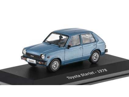 Toyota Starlet 1978 1:43 - Hachette časopis s modelem  Toyota Starlet 1978 - kovový model auta