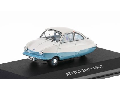 Attica 200 1967 1:43 - Hachette časopis s modelem  Attica 200 1967 - kovový model auta