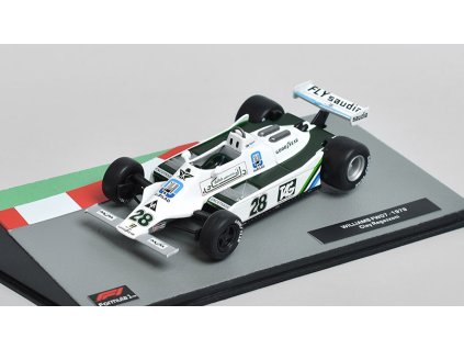 Williams FW07 #28 1979 Clay Regazzoni - 1:43 Formula 1 Cars časopis s modelem  Williams FW 07 No.28 1979 Clay Regazzoni - kovový model auta