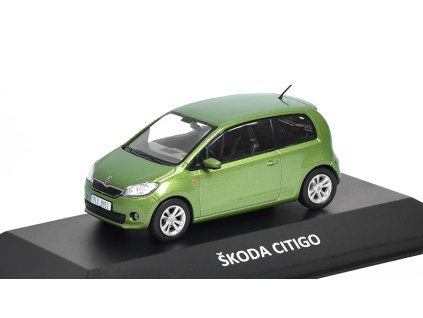 Škoda Citigo 2011 1:43 Kaleidoskop slavných vozů časopis s modelem #52  Škoda Citigo 2011 - DeAgostini - kovový model auta