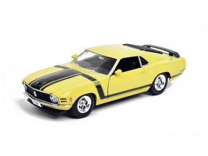 Ford Mustang Boss 302 1970 1:24 - Welly  Ford Mustang Boss 302 1970 - kovový model auta