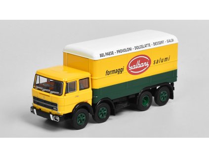 Fiat 691 Galbani s přívěsem 1:87 - Brekina  Fiat-691 Galbani - model nákladního auta