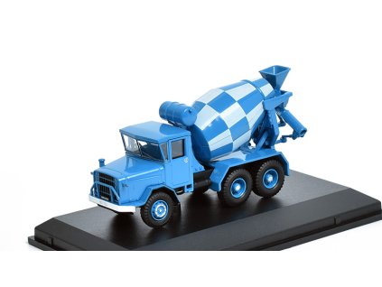 AEC 690 s míchačkou betonu 1:76 - Oxford  AEC 690 betoniera cement mixer - sběratelský model auta