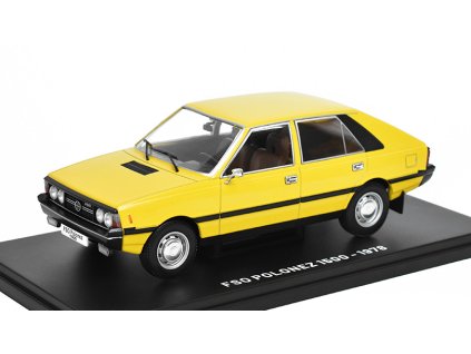 FSO Polonez 1500 1978 1:24 - časopis Nezapomenutelné auta #35 s modelem  FSO Polonez 1500 1978 - kovový model auta