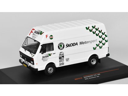 Volkswagen LT45 LWB Škoda Motorsport 1:43 - IXO Models BAZAROVÉ ZBOŽÍ  VW LT45 LWB Škoda Motorsport Rally Asistenční Dodávka - kovový model