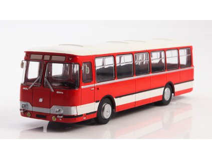 LIAZ-677E 1:43 - MODIMIO Naše autobusy časopis s modelem #36  LIAZ 677 E - kovový model autobusu