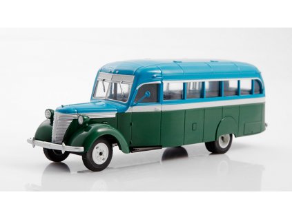 ZIS-16 1:43 MODIMIO - Naše autobusy časopis s modelem #39  ZIS 16 - kovový model autobusu
