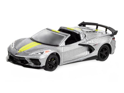 Chevrolet Corvette Stingray šedá 2022 1:64 - GreenLight  Chevrolet Corvette Stingray 2022 - kovový model 1/64