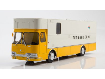 PTS CT Magnolia 5932 1:43 - MODIMIO Naše autobusy časopis s modelem #4 specialně  PTS CT Magnolia LIAZ-5932 - kovový model autobusu