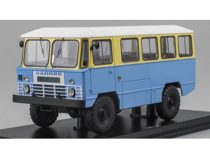 APP 66 (GAZ-66) vojenský autobus 1:43 - SSM  APP-66 GAZ 66- kovový model auta