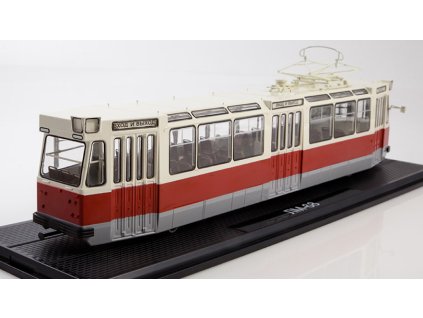 Tramvaj LM-68 červený 1:43 - SSM  LM 68 tramvaj 1:43 - kovový model