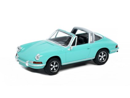 Porsche 911 Targa Spider 1969 tyrkysová 1:43 - Norev  Porsche 911 Targa Spider 1969 1/43 - kovová model auto