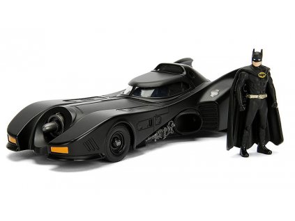 Batmobile 1989 s figurkou Batmana 1:24 - Jada Toys  Batmobile 1989 s figurkou Batmana 1/24