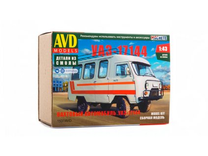 UAZ-17144 Hlídkové vozidlo 1:43 - AVD  UAZ 17144 Hlídkové vozidlo - stavebnice KIT