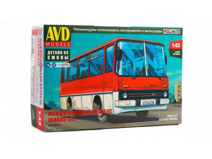 Ikarus-211 autobus 1:43 - AVD  Ikarus 211 autobus - stavebnice KIT