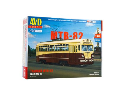 MTV-82 tramvaj 1:43 - AVD  Tramvaj MTV 82 - stavebnice KIT