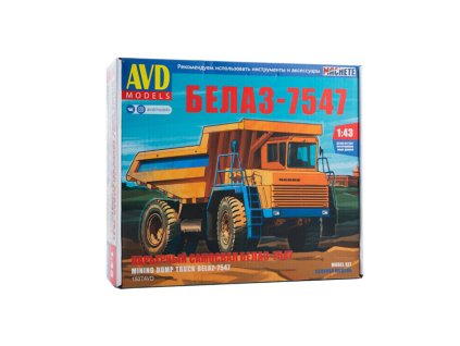 BELAZ-7547 sklápěč 1:43 - AVD  BELAZ 7547 sklápěč - stavebnice KIT