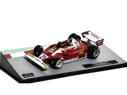 Ferrari 312 T2 #21 Gilles Villeneuve 1:43 - Formula 1 Cars časopis s modelem  Ferrari 312 T2 - kovový model