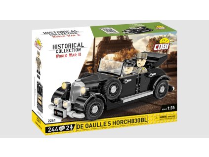 Horch 830BL Vozidlo generála Charlese De Gaulla - stavebnice 1:35 - COBI  Velitelské vozidlo generála Charlese De Gaulla Horch 830 BL - Model KIT