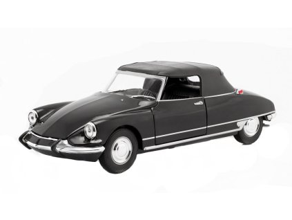 Citroen DS 19 Cabriolet 1:24 černá - Welly  Citroen DS19 Cabriolet 1:24 Welly