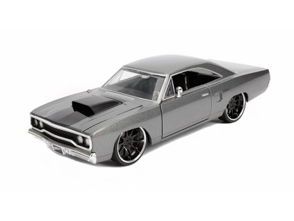 Plymouth Charger 1970 z filmu Fast and Furious 1:24 - Jada Toys  Dom's Plymouth Charger Road Runner 1970 z filmu Fast and Furious 8 - kovový model auta