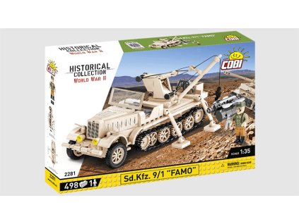 Sd.Kfz. 9/1 FAMO Německé polopásové vozidlo - stavebnice 1:35 - COBI  Německé polopásové vozidlo Sd.Kfz9/1 FAMO - Model KIT